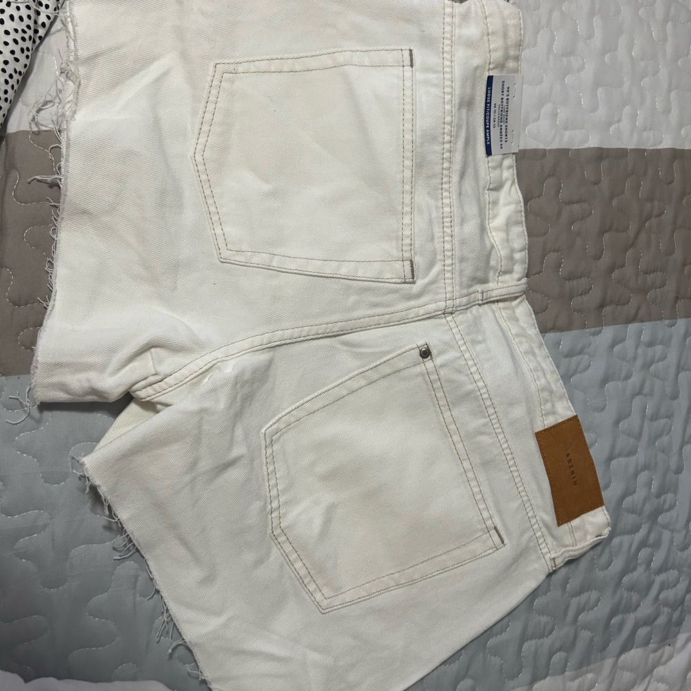 H&M White Jean Shorts